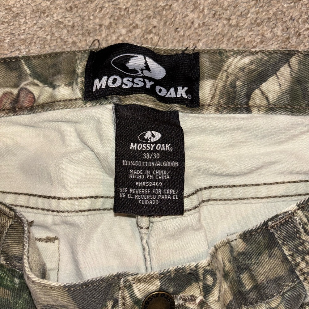 Vintage Mossy Oak Woodland Camouflage Pants in Green and Brown - Picture 2 of 3